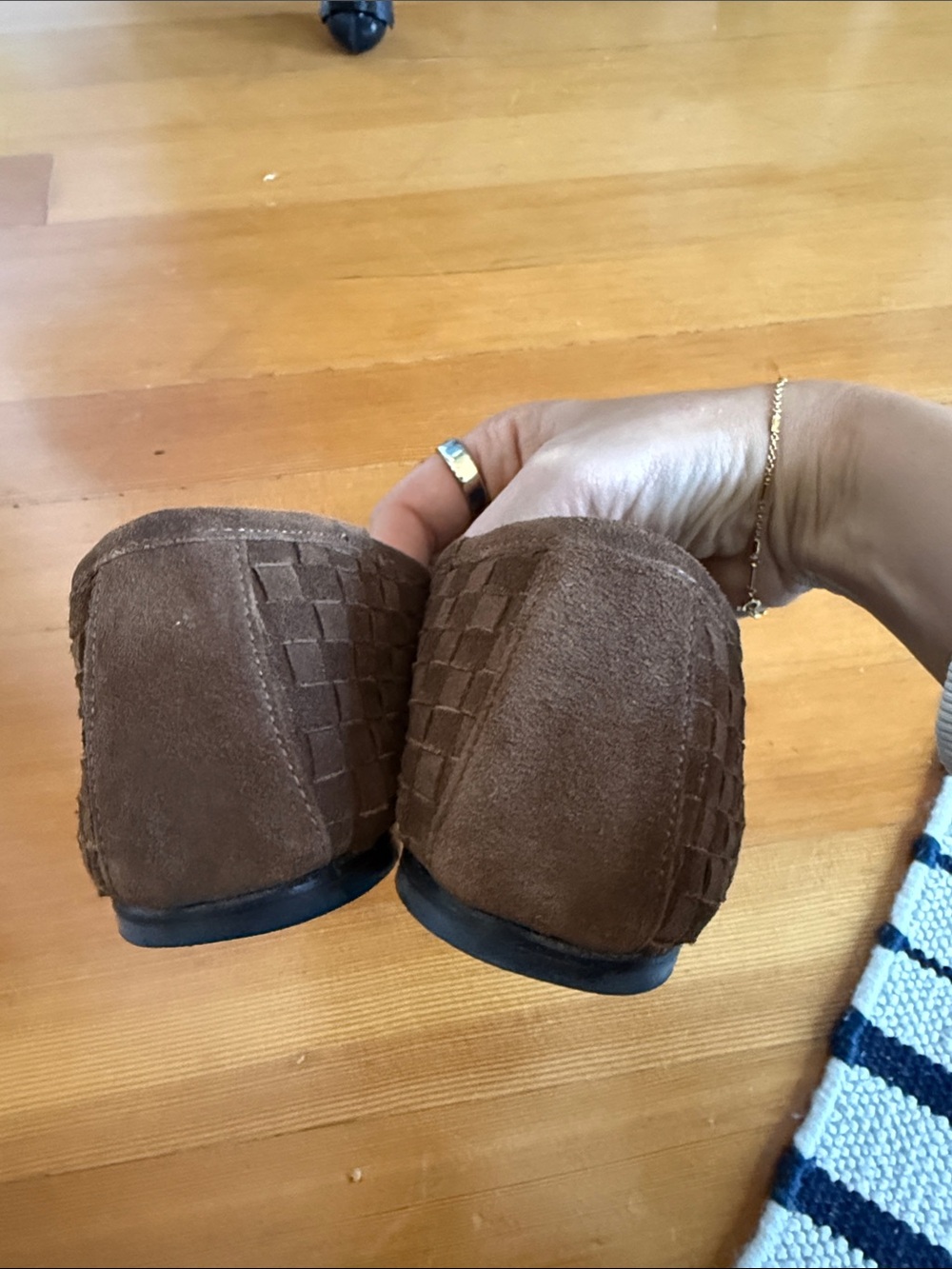 Freda Salvador - Jada Square Toe Ballet Flats- size 9, Brown Suede - Picture 3 of 6